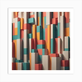 Abstract Geometric Wall Art Print