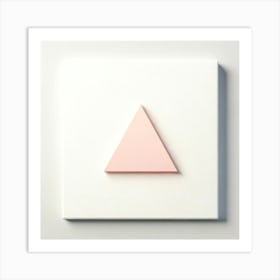 Triangle On A White Background Art Print