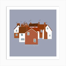 Houses and Cottages in Kent and Sussex Art Print