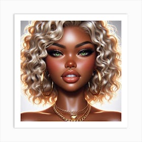 Sexy Black Girl 2 Art Print