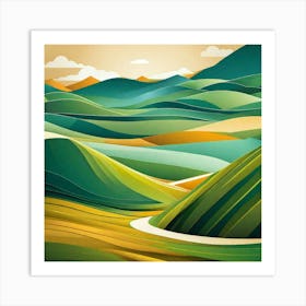 Landscape Painting 235 Art Print