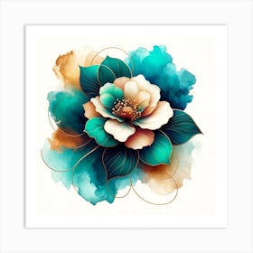 Watercolor Flower 4 Art Print