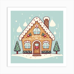 Gingerbread House 1 Art Print