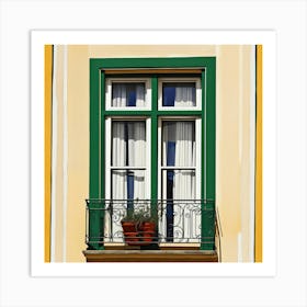 Window In Lisbon Art Print