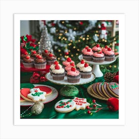 A Christmas Dessert Table With Chocolate 6tdeqkxnrosjcx1m3ehgwg H3nbq2sxrdijddcia 7ofw Art Print