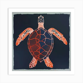 Sea Turtle Canvas Print 2 Art Print