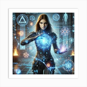 Alina Techno Magic Fusion Art Print