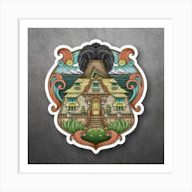 House In The Woods paper Art Art Print