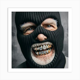 Old Man With Teeth Art Print