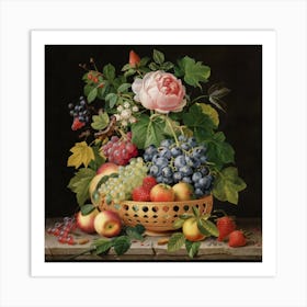 A collection of different delicious fruits 17 Art Print