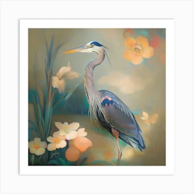 Blue Heron 2 Art Print