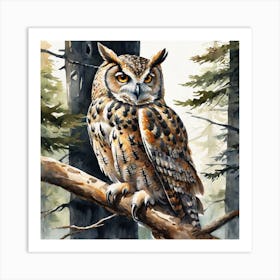 Great Horned Owl 13 Art Print