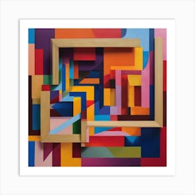 Abstract Geometric Painting Art Print