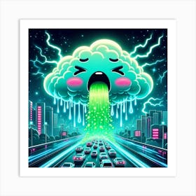 Sick Cloud Art Print