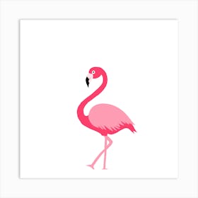 Pink Flamingo Art Print