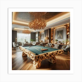 Billiard Room-1 Art Print