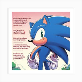 Sonic The Hedgehog 16 Art Print