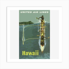 United Air Lines Hawaii Art Print