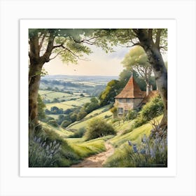 Cottage In The Countryside 2 Art Print