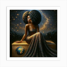 Afro-American Woman Art Print