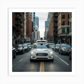 Ford Self-Driving Car Art Print