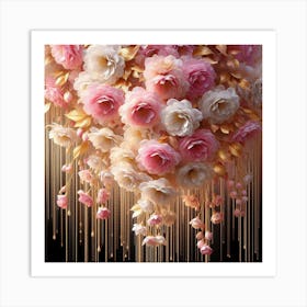 Pink Roses Art Print