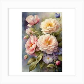 Peonies Art Print