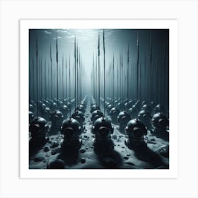 Underwater helmets II Art Print