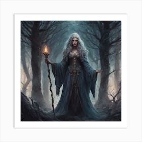 Fairy In The Woods Art Print