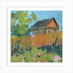 The House Behind Art Print