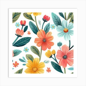 Floral Pattern Art Print