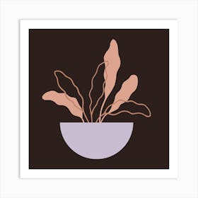 Plant In A Bowl Art Print