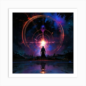 Man Of A Circle Art Print