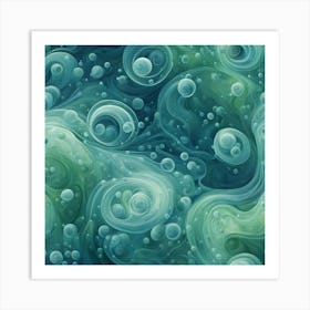 Bubbles And Swirls Art Print