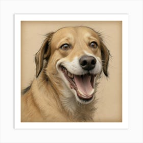 Happy Dog 2 Art Print