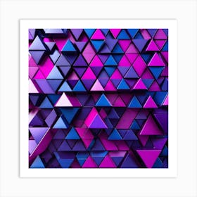 Abstract Triangles 4 Art Print