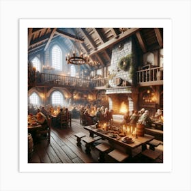 Dwarves Dining Room Art Print