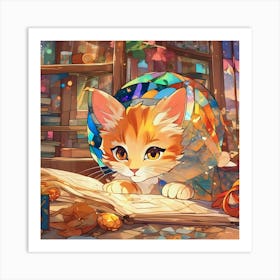 Kitty 2 Art Print