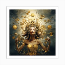 Golden Goddess 1 Art Print