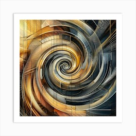 Abstract Spiral Canvas Print 1 Art Print