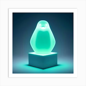 Penguin Night Light Art Print