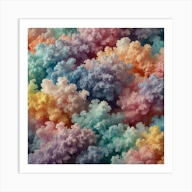 Colorful Clouds Art Print