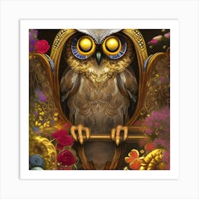 All-Seeing Owl Art Print