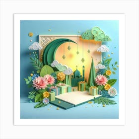 Ramadan Kareem Mubarak Lanterns 9 Art Print