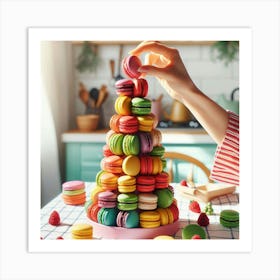 Macaron Tower Art Print