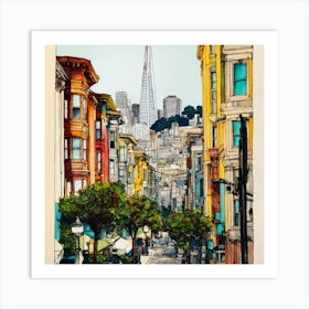 San Francisco Cityscape Art Print