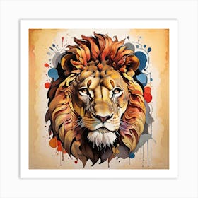 Lion Head Art Print