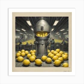 Lemon Factory 1 Art Print