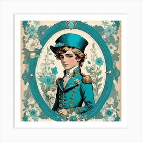 Boy In Blue Uniform Art Print