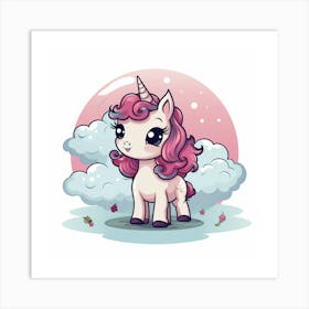 Cute Unicorn 116 Art Print